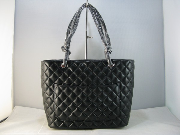 7A Discount Chanel Cambon Snake CC A25169 Black Shoulder Bags